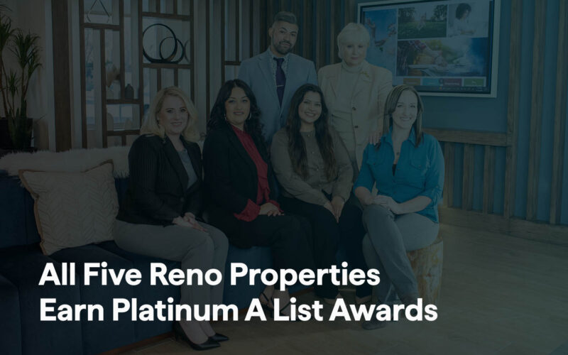 All Five Reno Properties Earn Platinum A List Awards