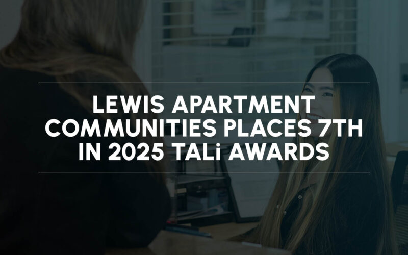 Lewis Apartments Places 7th in 2025 TALi Awards